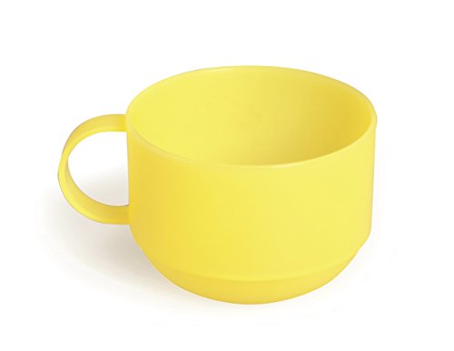 Excelsa Rainbow Tazza Jumbo 0.50 Litri, Plastica, Giallo, 11 x 11 x 8 cm