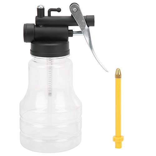 Respicefinem Machine Oil Pot High Pressure Manual Transparent Oiler For Home Use With New Hydraulic Technology Super Pressure Fast Oiling 250ml Tube (Short tube)