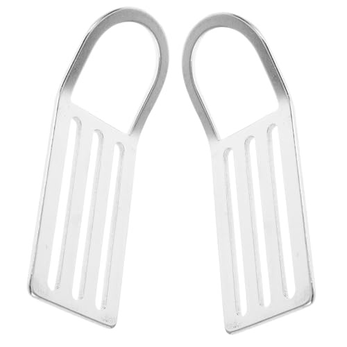 SUPVOX 2pcs Stainless Steel D Ring Buckle Durable Weight Belt Keeper for Scuba Diving Gear Outdoor Backpack Accessories Easy Attachment and Detachment High Strength Material for Prolonged