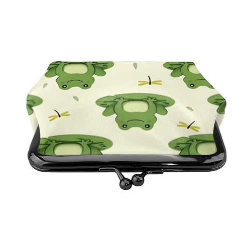 Coin Purses Wallet Make Up Cute Frog Animal Green Frogs (2) Change Pouch Key Holder Kiss lock Clasp Clutch2
