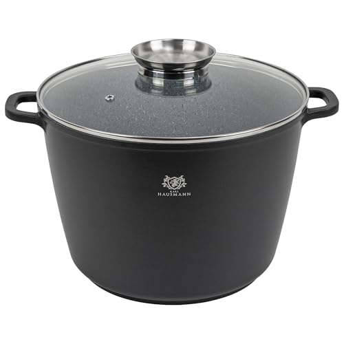 KARL HAUSMANN Faitout 28 cm 10L avec Couvercle - Marmite Induction Antiadhésive GREBLON C3,...