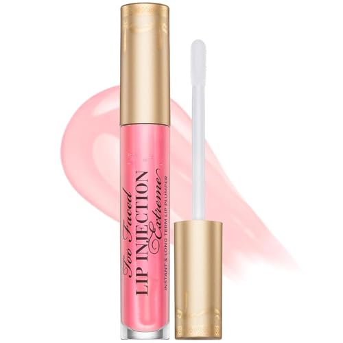 Too Faced Lip Injection Extreme Lip Plumper Gloss | Hydrating, Glossy, & Helps Volume Appear Fuller Over Time, 0.14 Fl Oz, Bubblegum Yum
