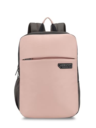 Lavie Sport Chairman 24 Litres Backpack with Padded Laptop Sleeve | Fits upto 14" Laptop | Polyster Business Backpack for Men & Women | Durable Office Bag | Upto 14 inch Notebook/MacBook Compatible