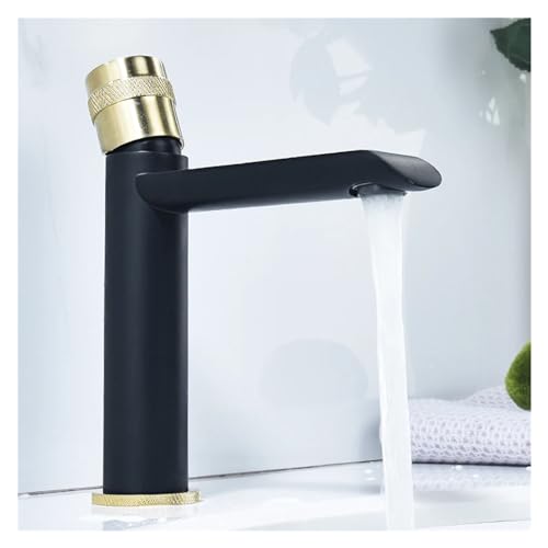 Grifo monomando de baño con interruptor de agua fría y caliente diseño retro 6
