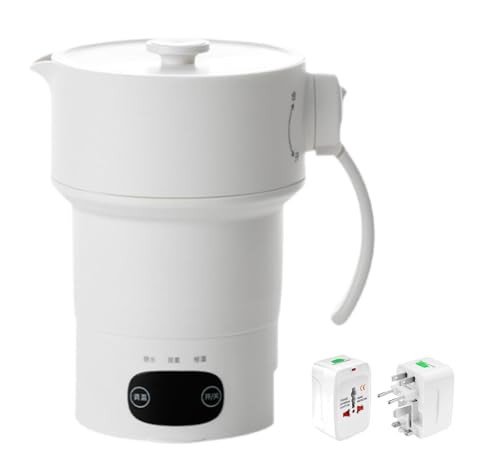 Mini tetera eléctrica plegable de silicona con asa