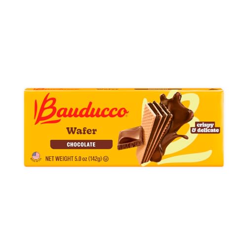 Image of Bauducco Wafer Cookies, Assorted, Chocolate, Vanilla, and Strawberry, 60 oz (Pack of 12) - Crispy & Delicate Wafer Cookies With 3 Delicious, Indulgent Decadent Layers of Flavored Cream.