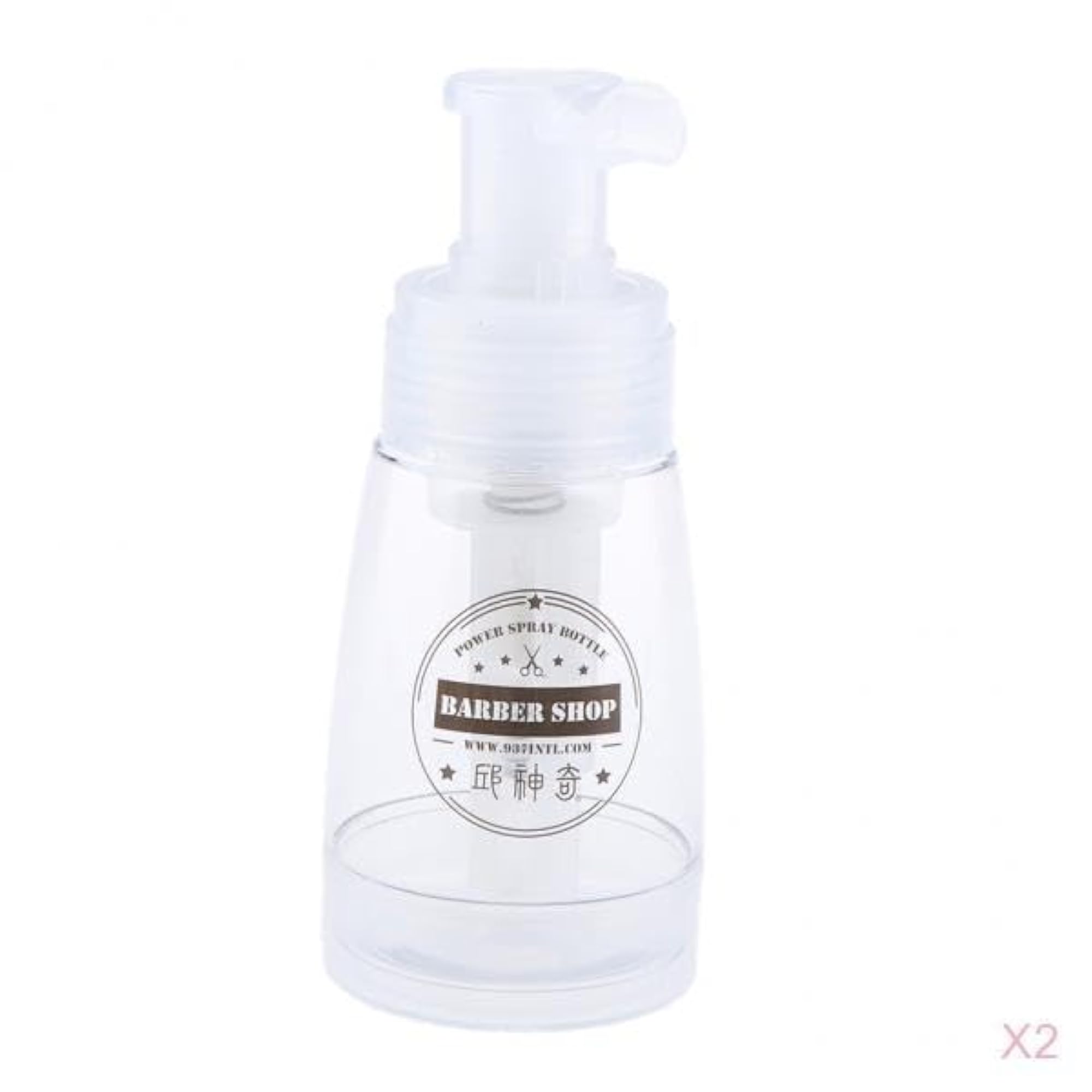 2x Empty Refillable Powder Spray Bottle Cosmetic Bottles, 180ml