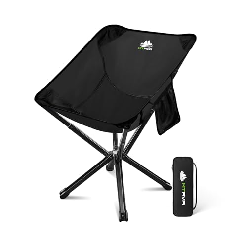 Silla Plegable Ligera para Camping MTRVR, 3.3 lb, Negro Lino