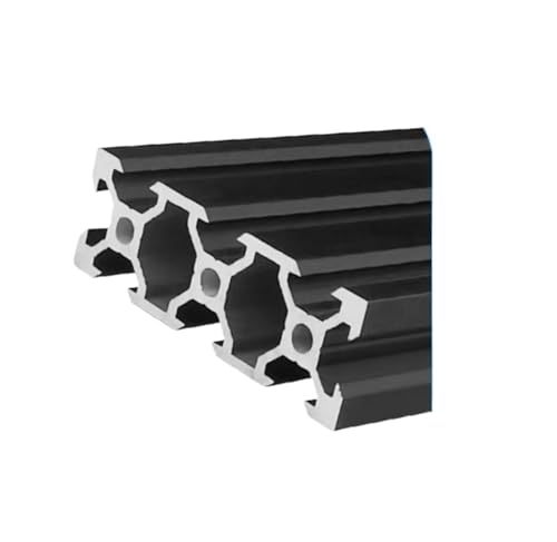 Profilé aluminium noir 2060 V 600mm standard européen pour cadre de guidage imprimante 3D DIY