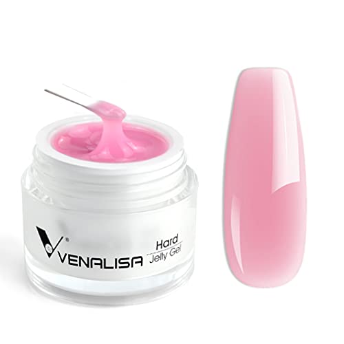 VENALISA Kit de gel para uñas de 50 ml, para arte de uñas, uñas acrílicas, manicura francesa, color rosa claro, natural, para constructor de uñas, gel de extensión Cover