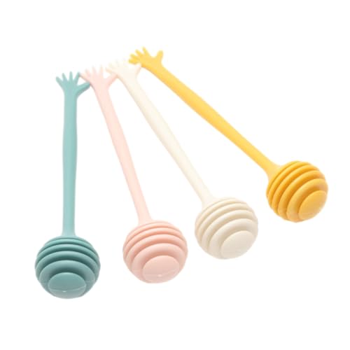 4pcs Honey Stick Honey Stirring Rods Syrup Stirrer Honey Stirring Spoon Stirrer Sticks Exquisite Beverage Stirring Sticks Exquisite Stir Rod Milk Tea Stirring Sticks Honey Stir Rod