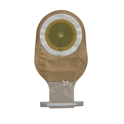 KIT 10 UNIDADES - Bolsa de Colostomia Drenável Karaya Recortável Opaca Com Twist