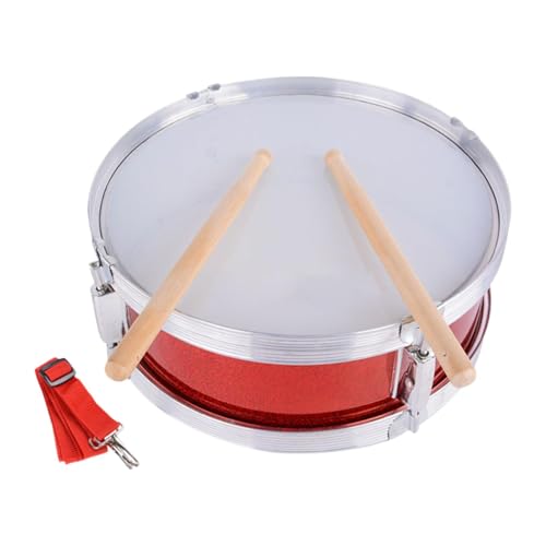 Red Snare Drum de 8 pulgadas con correa ajustable y baquetas, instrumento musical portátil y ligero para niños, adolescentes y principiantes miniatura 4