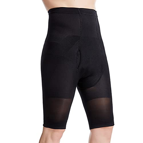 Pantalones cortos moldeadores de cintura alta y faja reductora de muslo femenina