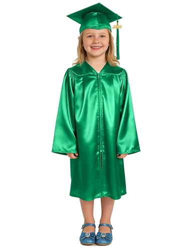 Image of GradPlaza Shiny Preschool Graduation Cap and Gown for Kids 2026 Tassel kindergarten graduation cap and gown
