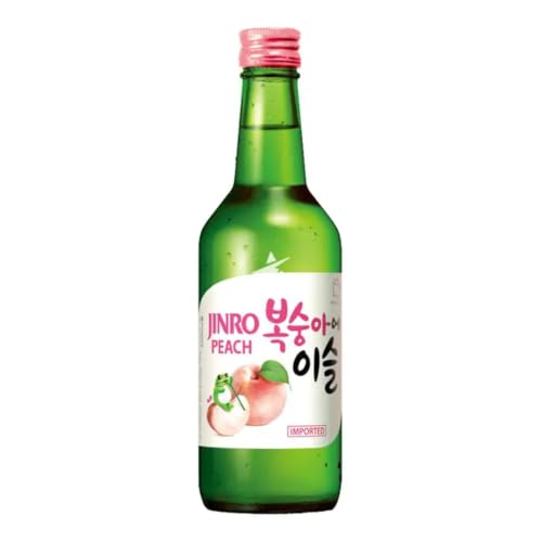 Jinro Chamisul Soju 350ml Authentic Korean Soju (Peach)