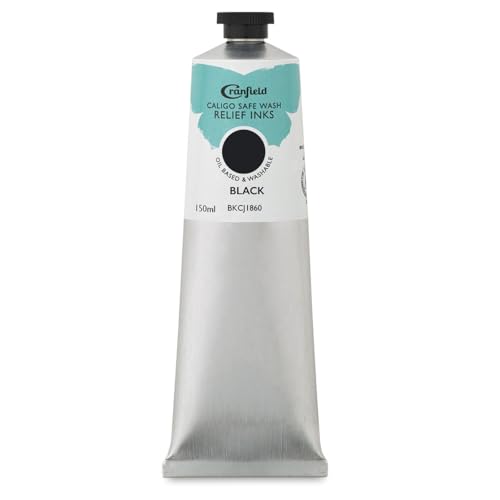 Cranfield Caligo, Safe Wash Relief Ink, 150ml Tube, Black, BKCJ1860
