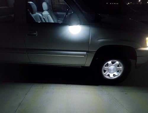 Lámpara LED blanca para espejo lateral de auto miniatura 7