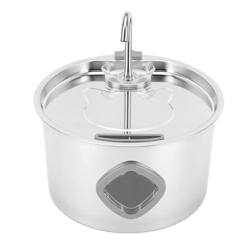 Fuente de agua para gatos automática de acero inoxidable miniatura 4