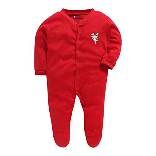 Image of Pooja Baby Rompers Sleepsuit Kid's Cotton All Over Print Night Suits Pack of 3