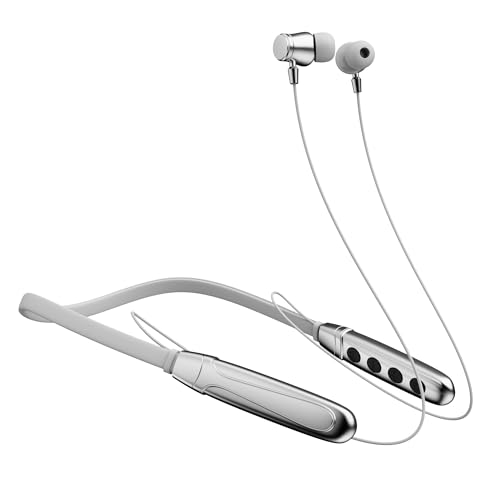 Image of OOGE Tune 3 in-Ear Bluetooth Gaming Neckband, 35MS Low Latency, Magnetic On-Off, 3D Surround Sound, IPX4 Sweat Resistant, 50H Playtime, 10mm PureTone Driver, Type-C Port, BT5.3, Dual Mic (Ash Grey)