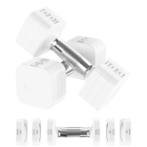 Image of Hezeyferg Adjustable Dumbbell Set,Adjustable Weight Dumbbells for Women /Men