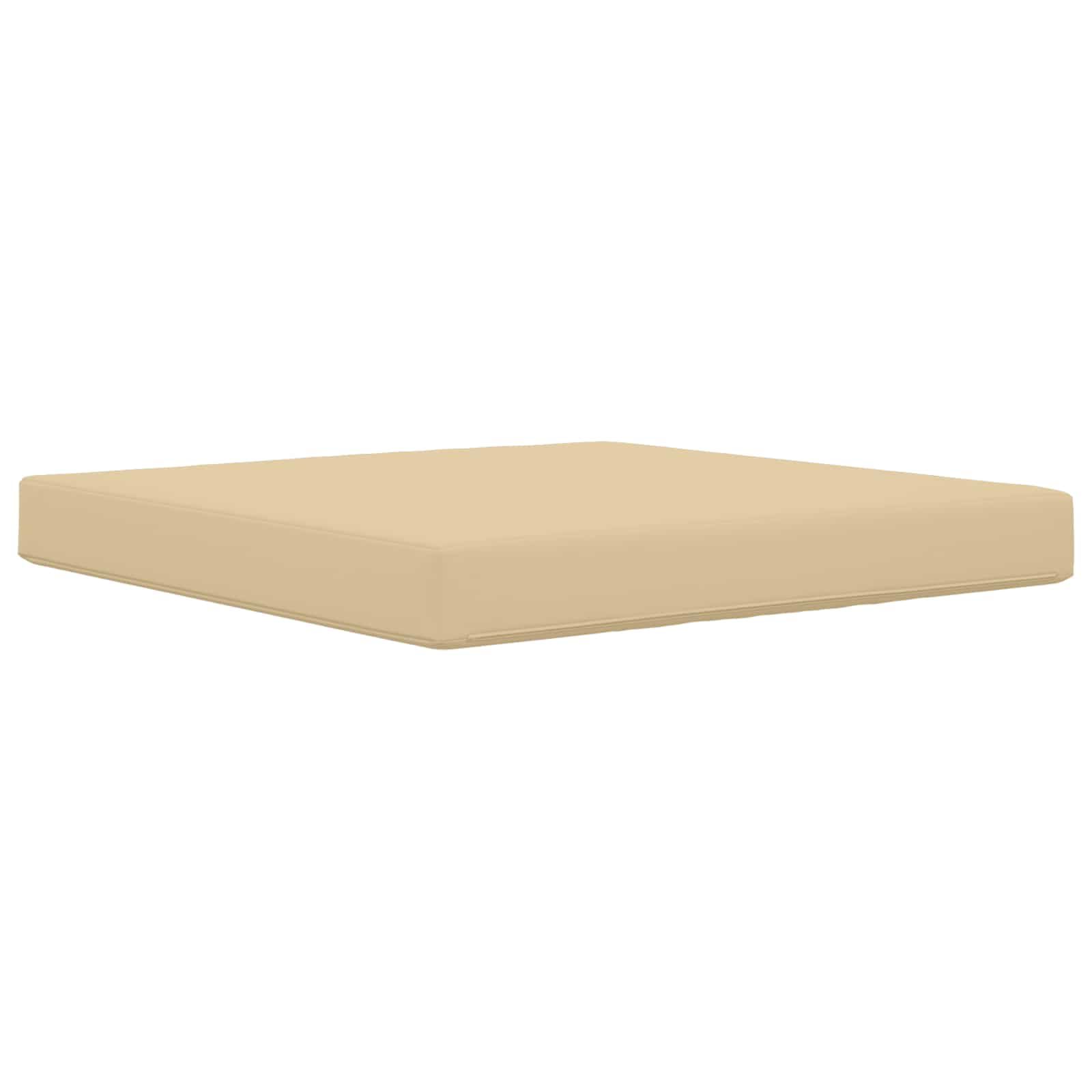vidaXL Cuscino per divano da esterno Beige 80 x 80 x 8 cm Poliestere