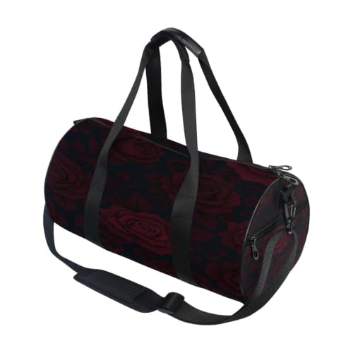 Bolsa de deporte redonda de diseño gótico y estético Victorian, ligera con bolsillo interior