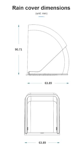 Image of Rain Proof and Dust Proof Door Bell Switch Cover, Out Door Bell Switch Plastic Cover IS55 Switch Board Cover, Electric Power Supply Protectorate or Shock Free Switch Cover