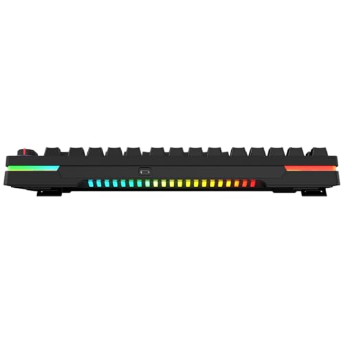 Teclado Gamer Mecânico 75% Pcyes Rasec - Gasket Mount - Gateron Brown – LED RGB – TWGBRRGB