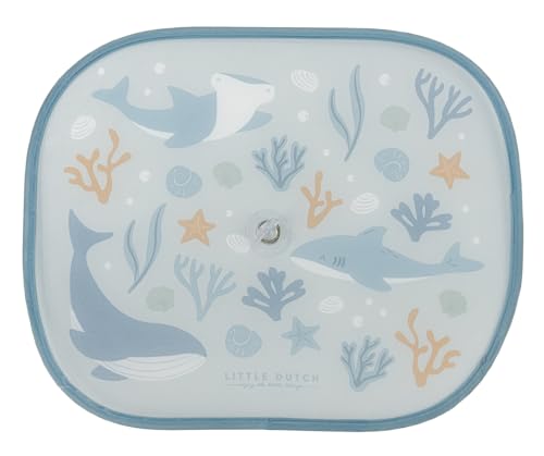 Little Dutch 125872 Auto Sonnenblenden 2er Set - Ocean Dreams blau