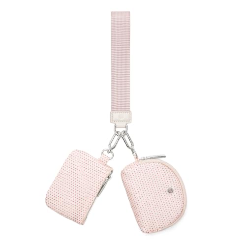 Image of Mum's Memory Mini Zip Around Wristlet Wallets for Women -KeyChain Wallet with Detachable Dual Pouch Wristlet -Key Chain Coin Purse Small Wallets