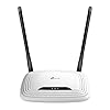 TP-Link Routeur WiFi N300 Vitesse WiFi jusqu'à 300 Mbps, WiFi bande de 2,4GHz, 5 ports (4 ports Ethernet ), 2 antennes externes, Contrôle parental, QoS, TL-WR841N Blanc