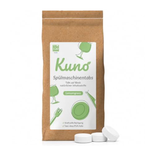Kuno Spülmaschinentabs Lemongrass 120 Stück ohne PVA-Folie