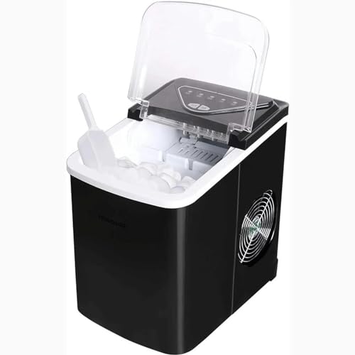 Fabricadora de hielo portátil de acero inoxidable 26 lbs/día miniatura 2