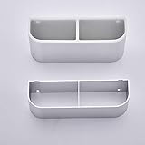 Shve Mode Raum Aluminium Materialien Schirmständer, Kreative Einfache Doppelregal, Wandmontage Wasserdicht und Rostfrei Super Last tragende Regal (Capacity : Double layer, Color : Silver)