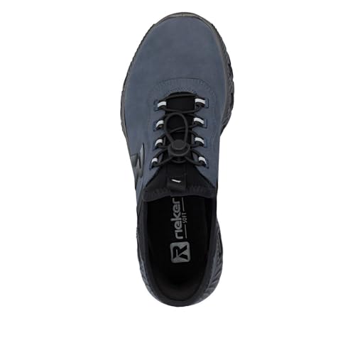 Rieker Damen Low-Top Sneaker M6065, Frauen Halbschuhe,Freizeitschuhe,Turnschuhe,Laufschuhe,straßenschuhe,Strassenschuhe,blau (12),39 EU / 6 UK