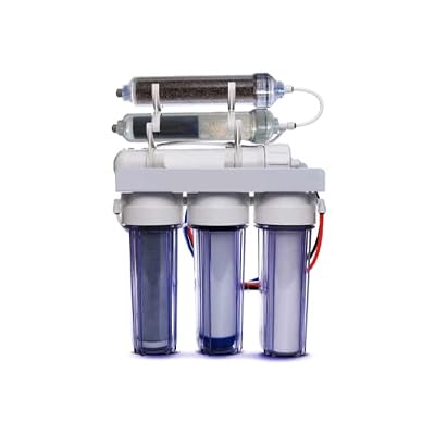 Reverse Osmosis Water Filter System Dual Outlet RO/DI | 100 GPD (Drinking & 0 PPM Aquarium Reef/Deionization) w/pH Alkaline Mineral Restoration Filter