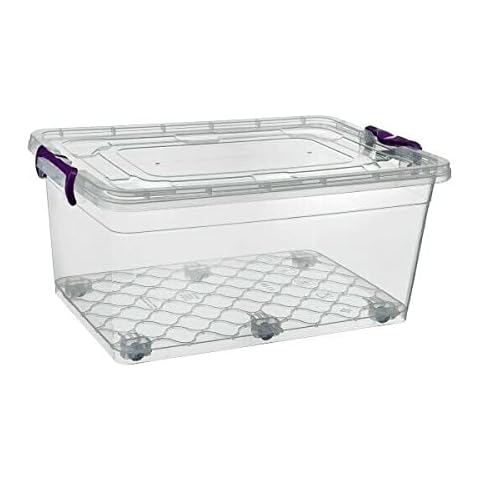 Familyjoy 60L Lockable Storage Box on Wheels Cover