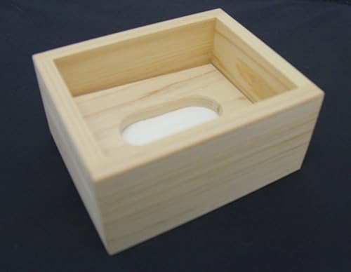 ティッシュケース ヒノキ 小 | 無垢材 木製品 小物 インテリア 収納 収納グッズ ティッシュ ちり紙 ケース ポケットティッシュ ひのき 桧 シンプル 吉野ヒノキ 釘不使用 国産 けやき工房なかもと 奈良県 上北山村