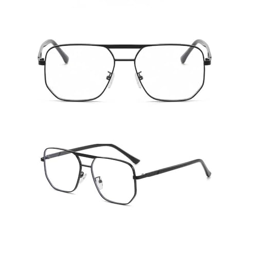 Lunettes de soleil carrées à monture dorée personnalisée et verres violets haut de gamme