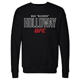 500 LEVEL Max Holloway UFC Elite Crewneck Sweatshirt (Black, Large)