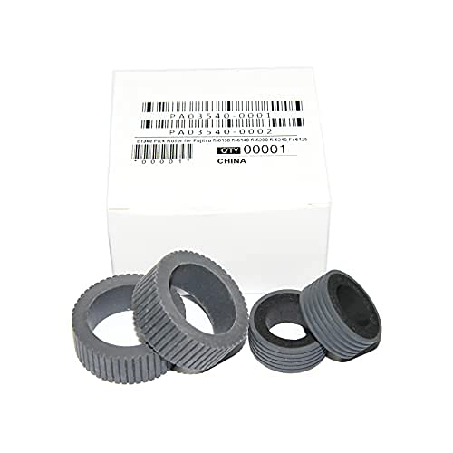 1set PA03540-0001 PA03540-0002 Brake Roller + Pick Roller Pickup Roller Compatible with fi-6240Z fi-6140Z fi-6230Z fi-6130Z fi-6240 fi-6140 fi-6230 fi-6130 fi-6125 fi-6225 (Tire)