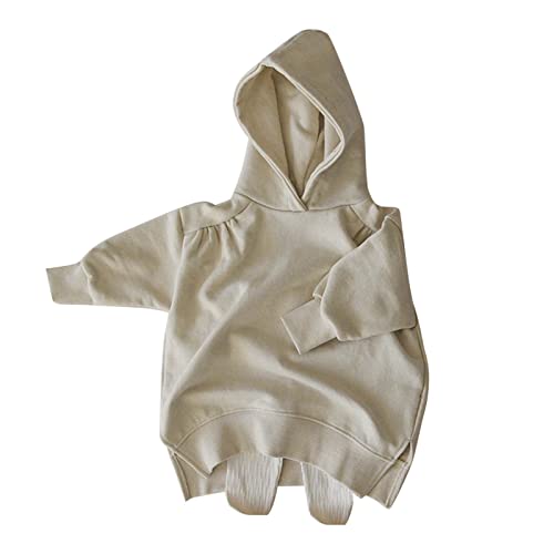 Baby Newborn Infant Girls Boys Spring Autumn Solid Long Sleeve Hooded Hoodie Tops Clothes Boys Hooded Sweatshirts