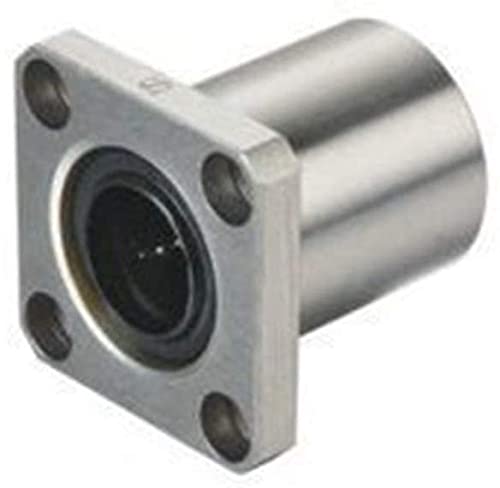 JGNAYRKJQI LMK12UU Square Flange Linear Bearing 12x21x30mm LMK 12UU LMK 12MM Series for Shaft Guide Rail Rod CNC Parts LMK12 UU Precision Linear Bearings