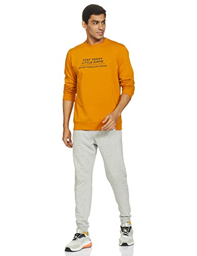 Image of Amazon Brand - Symbol Men Cotton Rich Light Weight Crew Neck Sweatshirt (Regular Fit)