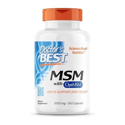 Doctor's Best MSM with OptiMSM, Joint Support, Immune System, Antioxidant and Protein-Building Role Cover