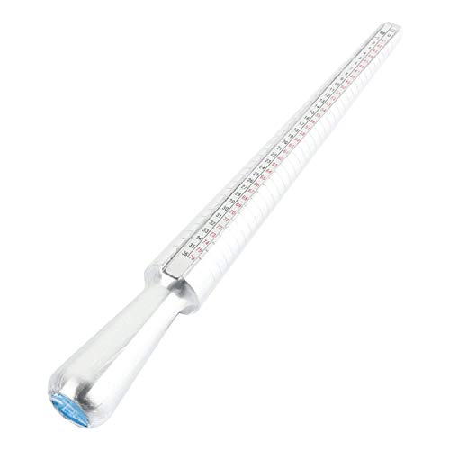 Jewelry Ring Mandrel Sizer Gauge Tools Set, Stainless Steel Ring Mandrel Rubber Hammer Measuring Stick Ring Size Gauge, 27 Pcs Ring Sizer Gauge Circle Models And 2 Pcs Cleaning Cloth (6 Pcs) #TOP4