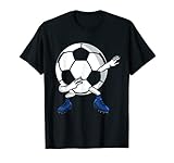 Idea regalo para niños, chicos, adolescentes y hombres que aman jugar al fútbol. Ya sea en puerta como portero, atacante, defensor o centrocampo. El divertido diseño del fútbol de dabbing.