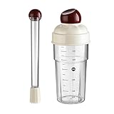 YWJLQH Cocktail Shaker Set mit Muddler, 600 ml, Barwerkzeug für Mixgetränke, Rot
